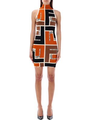 FENDI Multi-Colored Mini Dress for Women - SS24 Collection