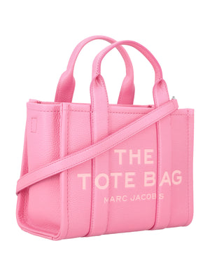 Petal Pink Grained Leather Mini Tote Handbag for Women