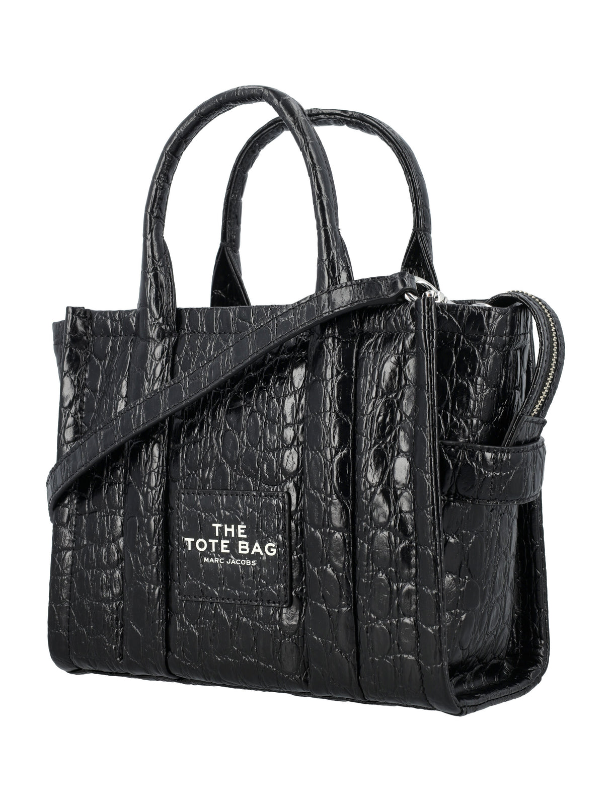 黑色鱷魚皮手提包-Marc Jacobs設計師女性專用原創