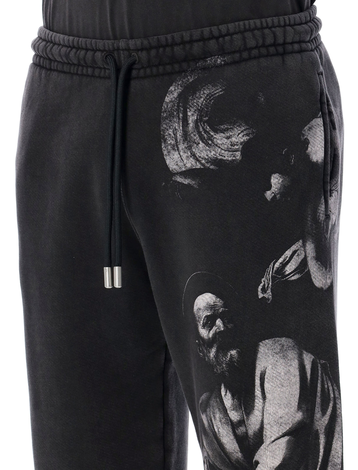 Men's S. Matthew Black Sweatpants - SS24 Collection by OFF-WHITE