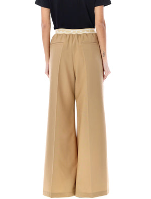 Beige Wide Leg Trousers by Marni for Women - SS24 Collection
