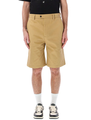 男士棕黑古銅區域藝術造型短褲