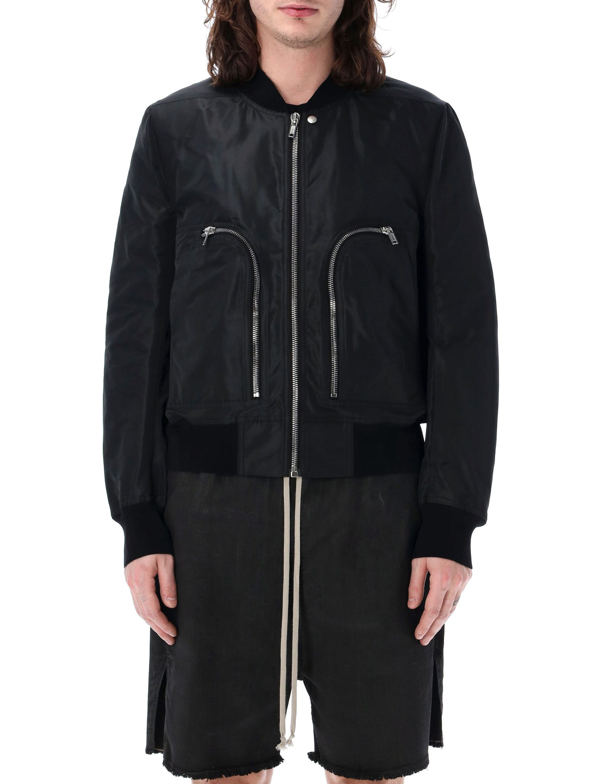 Bauhaus 飛行者夾克 - 男裝春夏季高防波經外套 (黑色)