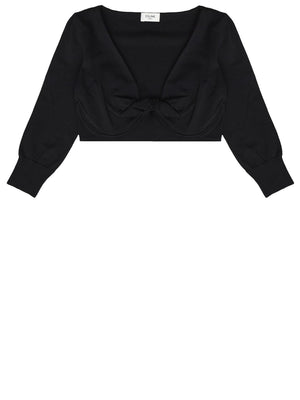 CELINE Black Silk Blend Top for Women | SS24 Collection