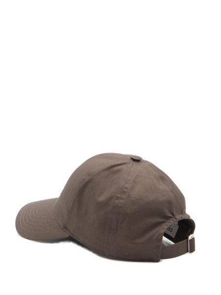 BASEBALL Cap IN BROWN COTTON WITH EMBROIDERED LOGO & ADJUSTABLE STRAP FOR MEN