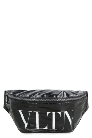 VALENTINO GARAVANI VLTN Soft Belt Handbag in Black Smooth Calfskin for Men - SS23 Collection