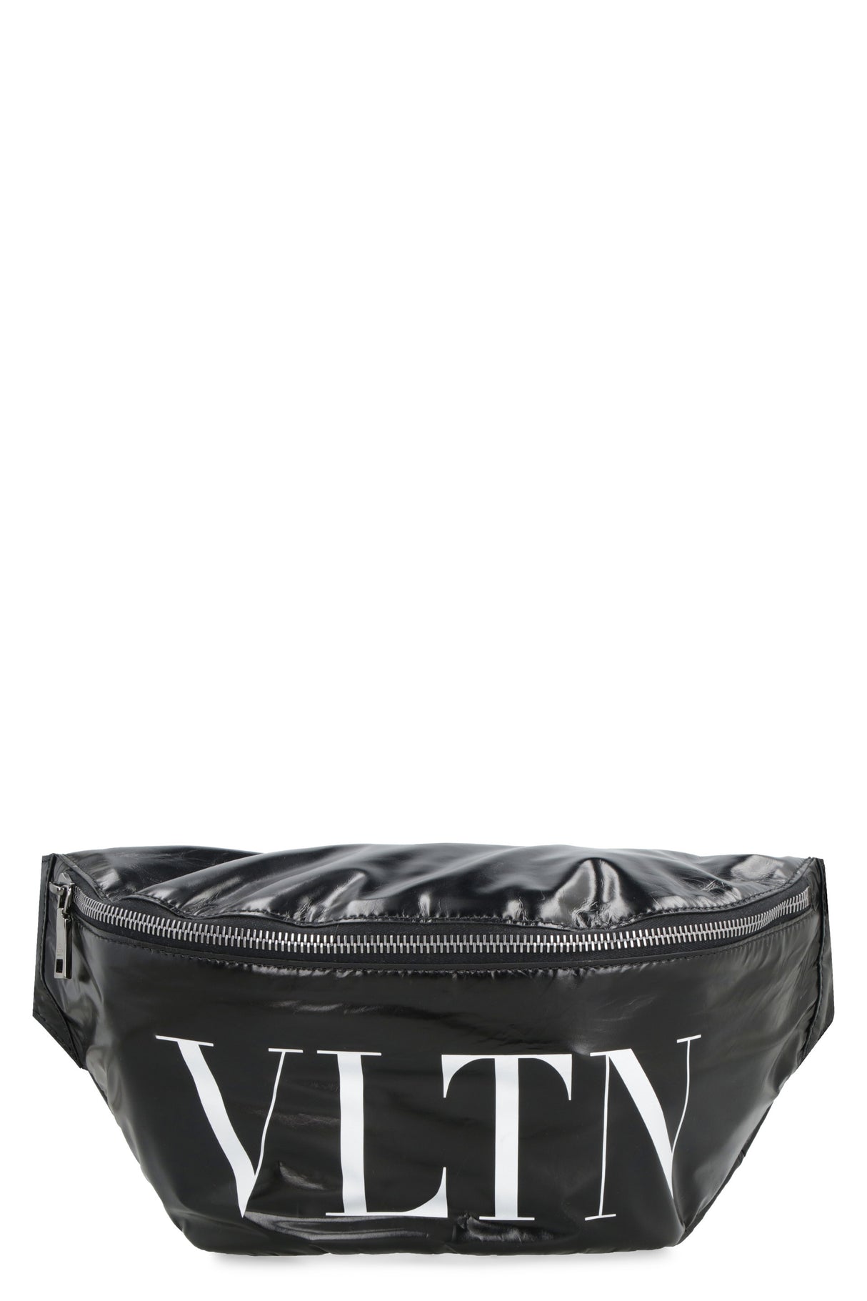 VALENTINO Men's Black Soft Leather Belt Handbag - SS23