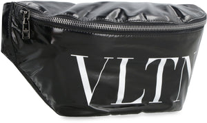 VALENTINO Men's Black Soft Leather Belt Handbag - SS23