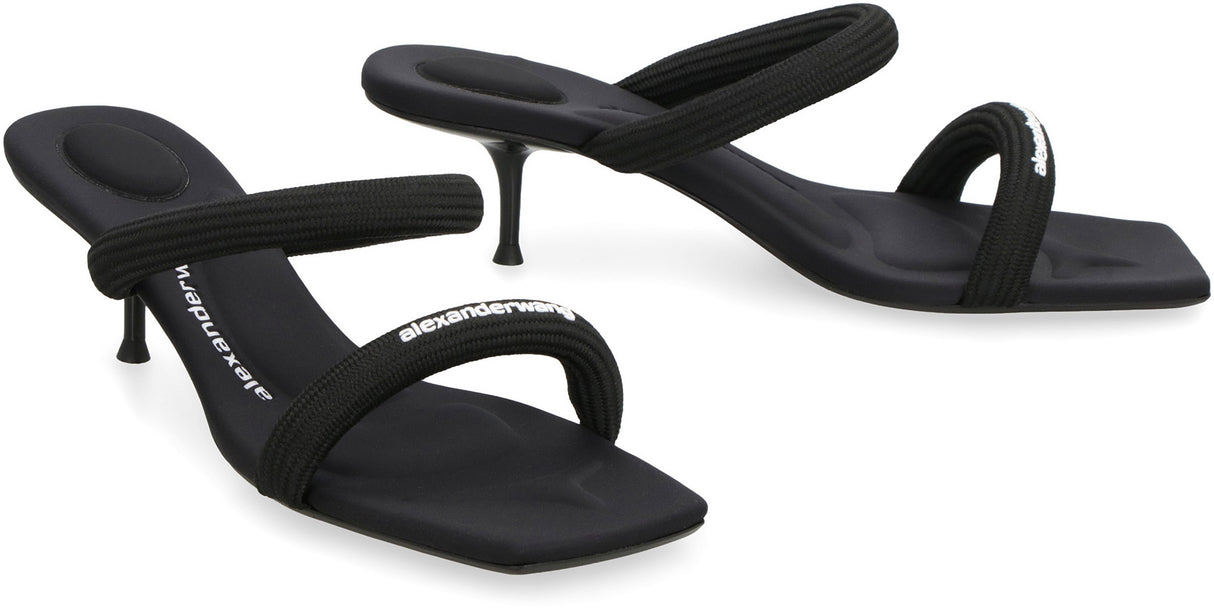 Elegant Black Heeled Sandals for Women - FW23 Collection