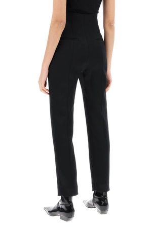KHAITE Luxurious Black Cigarette-Style Pants for Women