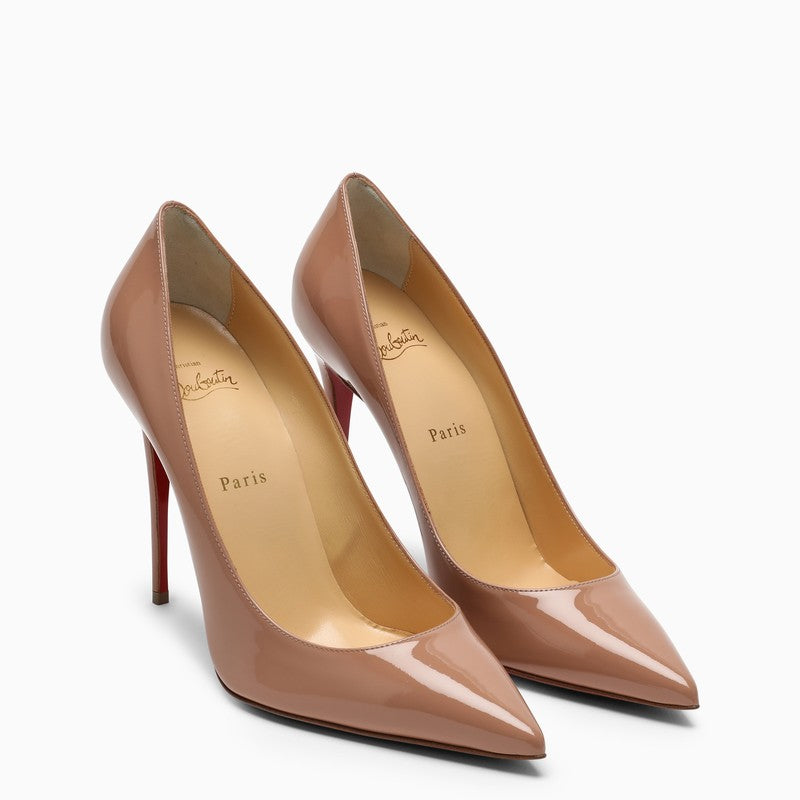 CHRISTIAN LOUBOUTIN Nude Patent Leather Sporty Pumps for Women - SS24 Collection