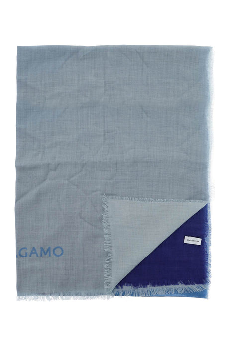 FERRAGAMO Multicolor Gradient Cashmere and Silk Stole