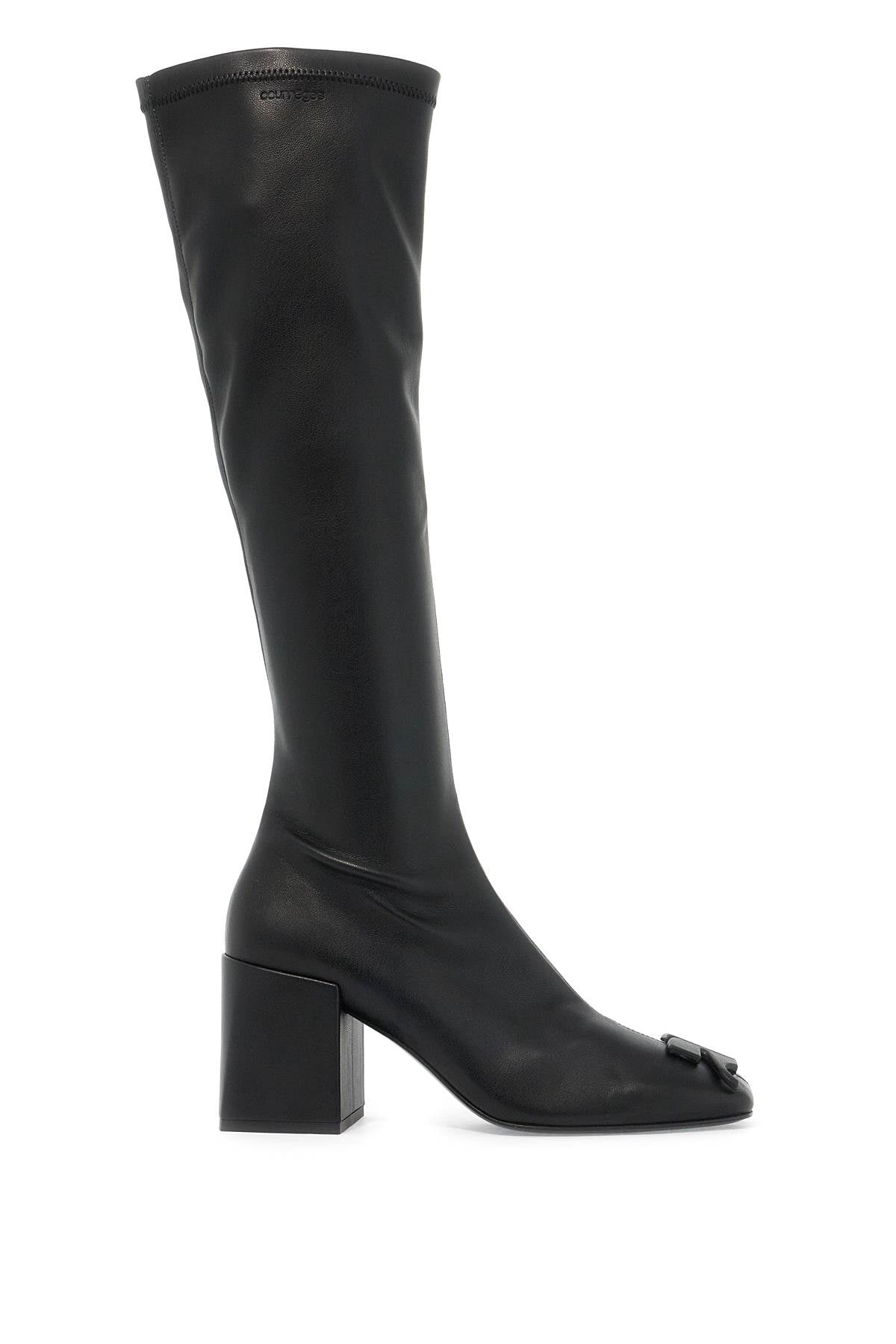 COURREGÈS STRETCH REEDITION BOOTS IN FAUX LEATHER