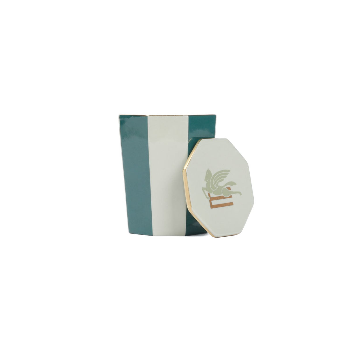 ETRO HOME Handcrafted Green Ceramic Candle - SS24 Collection