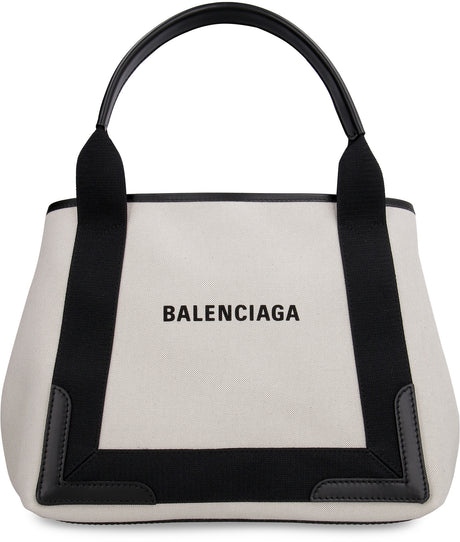 BALENCIAGA Tan Canvas and Calfskin Unisex Handbag for SS23