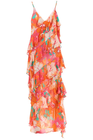 绽放夏日风情的款式，原味多彩热带风格长裙-SS23系列