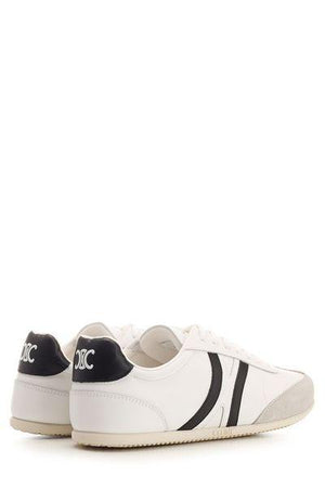 CELINE White Calfskin Sneakers with Suede inserts for Men