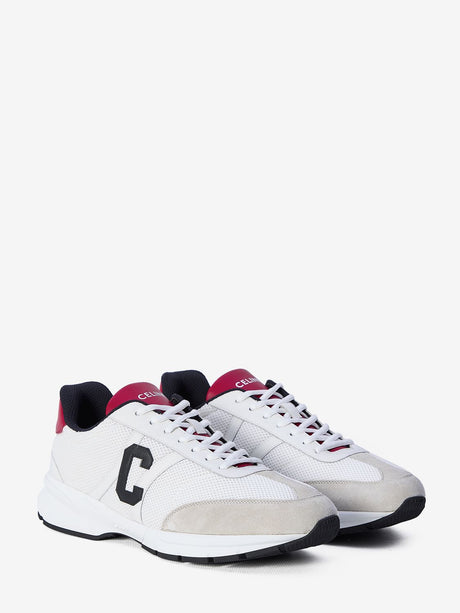 CELINE Tri-Color Fusion Sneakers in Mesh, Calfskin, and Sued