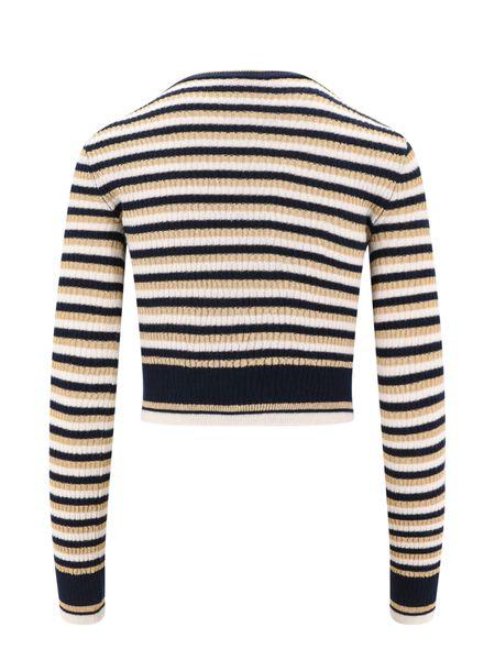 VALENTINO GARAVANI Multicolor Striped Wool and Lurex Jumper