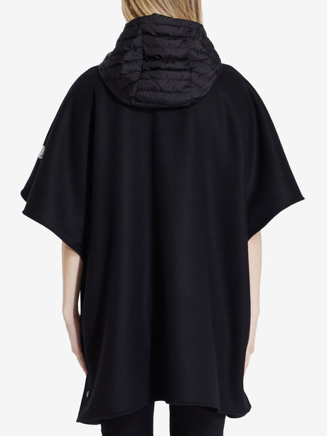 MONCLER PADDED HOODED CAPE