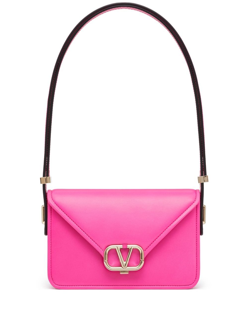 Fuchsia Leather Shoulder Bag for Women - FW23 Collection