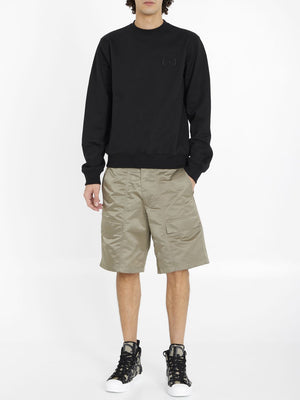 DIOR HOMME Men's Cargo Bermuda Shorts in Beige Technical Twill for SS24