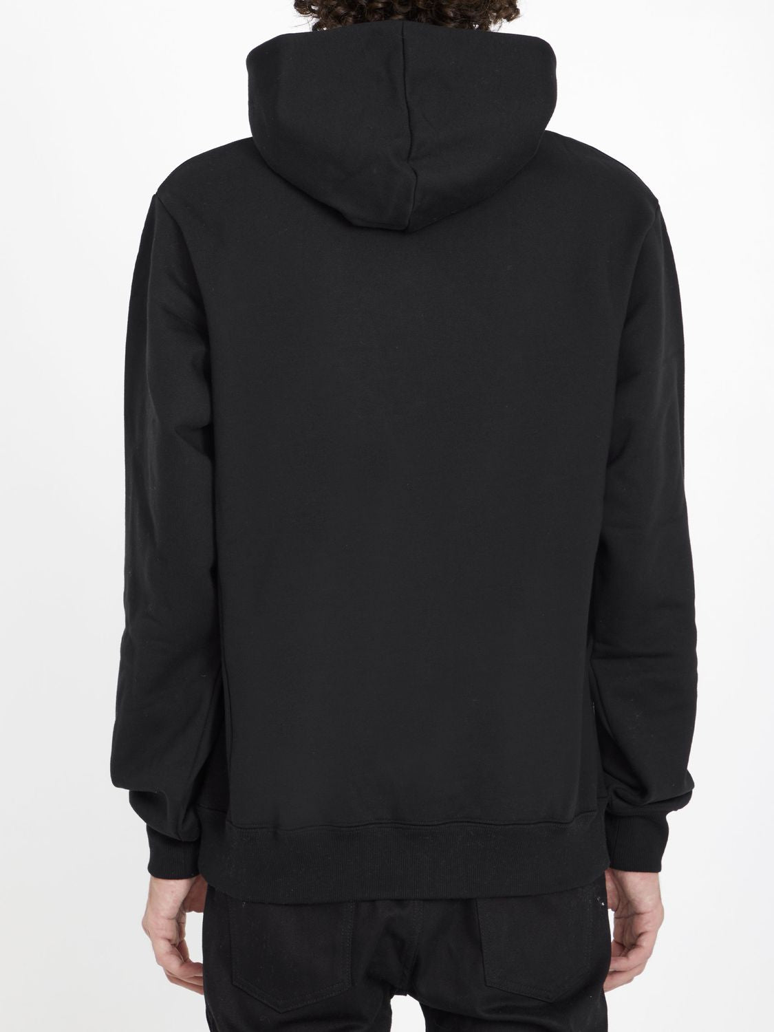 DIOR HOMME Relaxed Fit Black Dior Multi Hoodie for Men - 100% Cotton