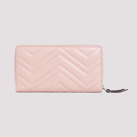 GUCCI Matelassé Mini Wallet in Pink & Purple - 18.5 x 10 x 2 cm