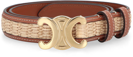 Saddle Brown Raffia Belt - SS23 Collection