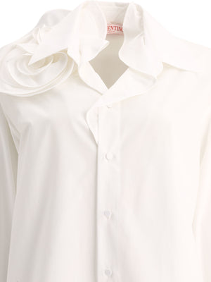 2024夏季女士白色棉質松紗襯衫