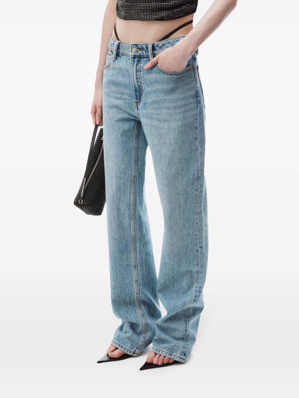 ALEXANDER WANG Jeans WITH PRE-STYLED THONG