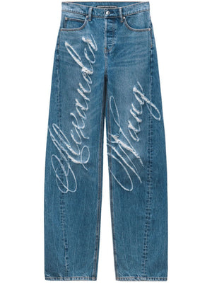ALEXANDER WANG LASER LOGO Jeans
