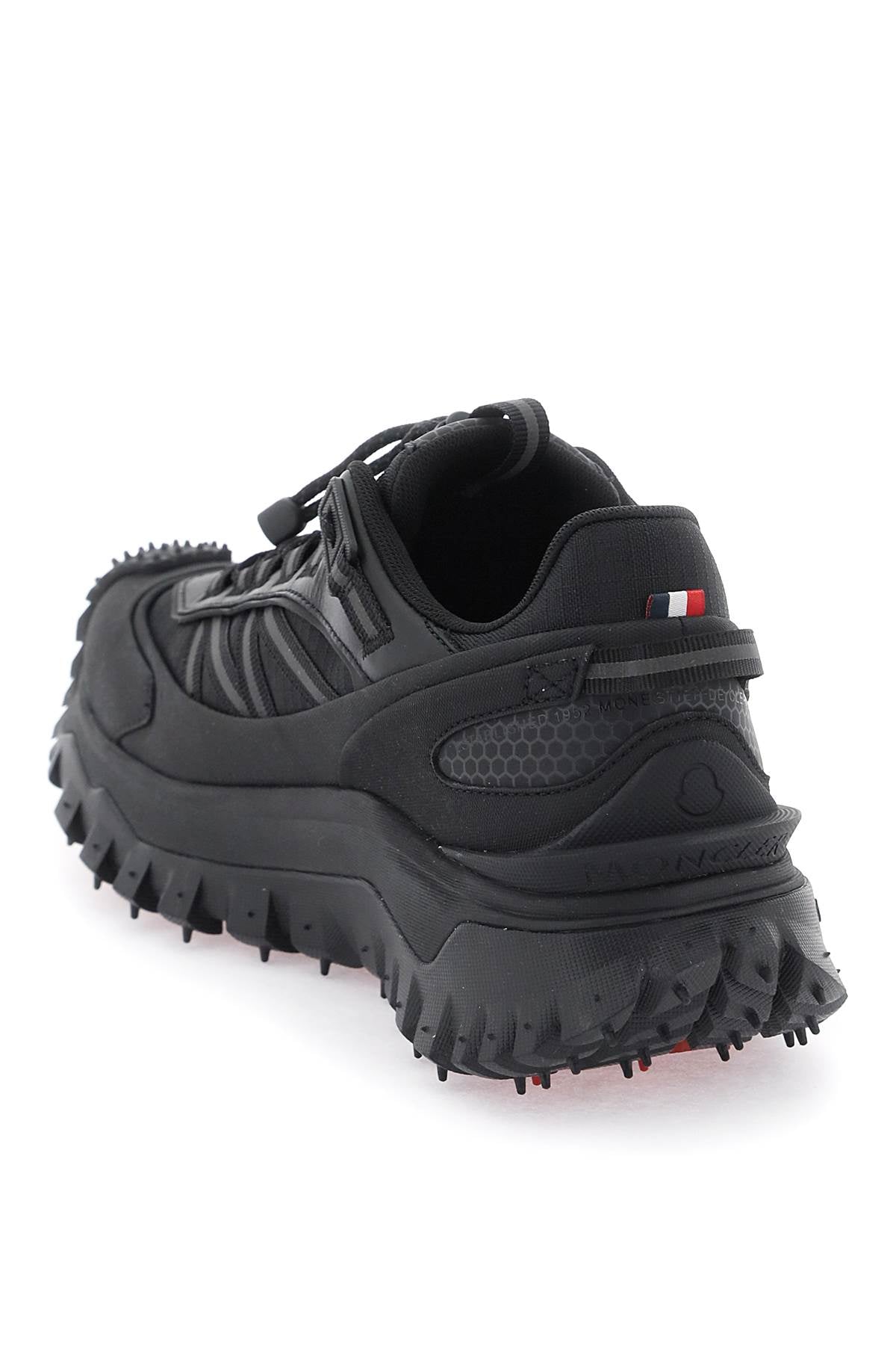 MONCLER Black Waterproof Trail Sneakers for Women - SS24 Collection