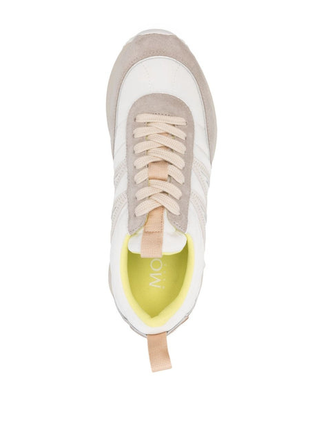 MONCLER Elegant White Panelled Sneaker