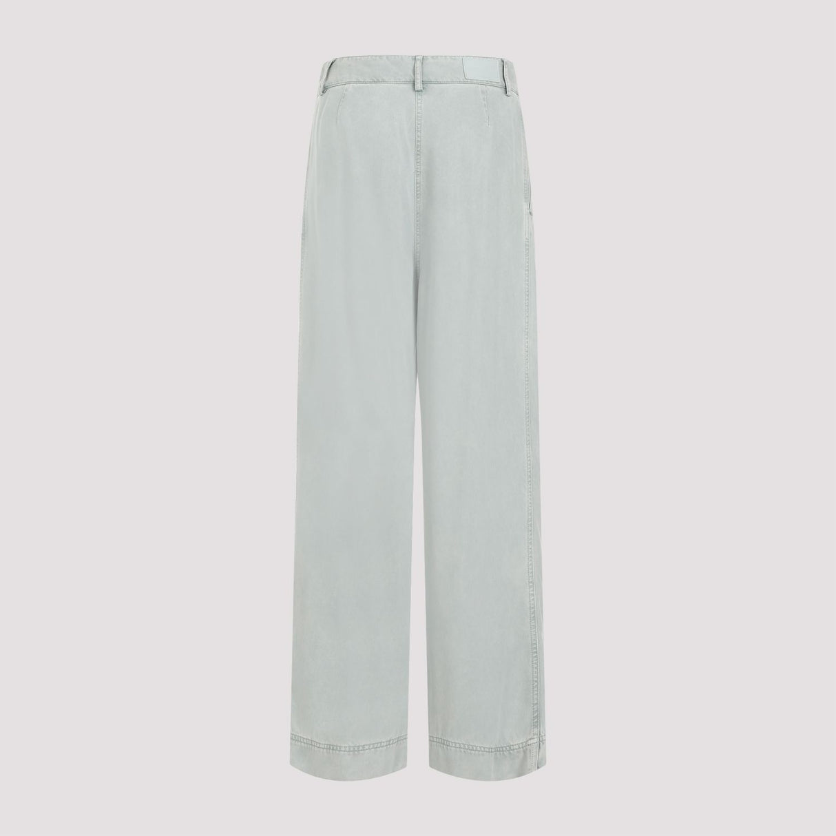 GIORGIO ARMANI Nude Lyocell Pants for Women - SS24 Collection