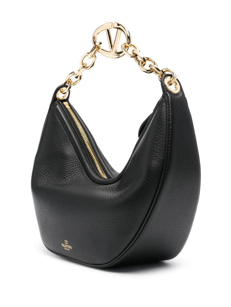 VALENTINO Luxurious Nero Pouch Handbag for the Modern Woman