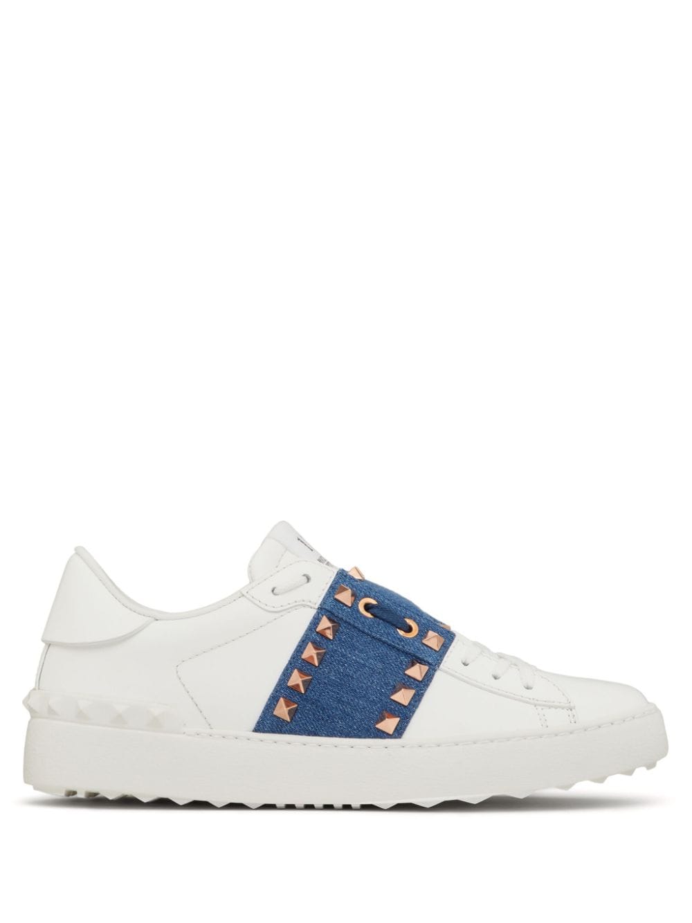 VALENTINO Elevate Your Style with These Luxe Leather Sneakers in Blue