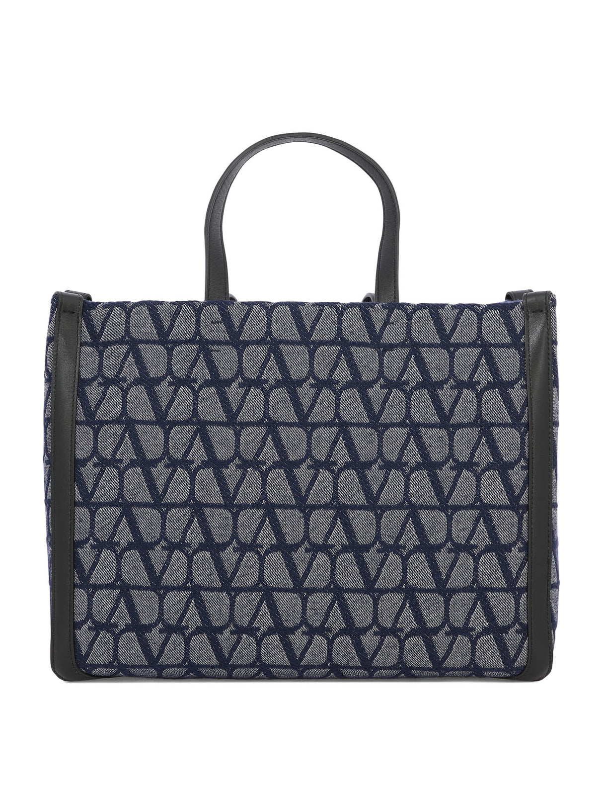 Blue Toile Iconographe Tote Handbag for Men
