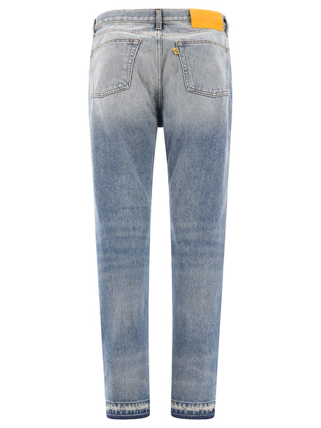 GALLERY DEPT. MEN'S Light Blue Cotton Jeans for SS24
