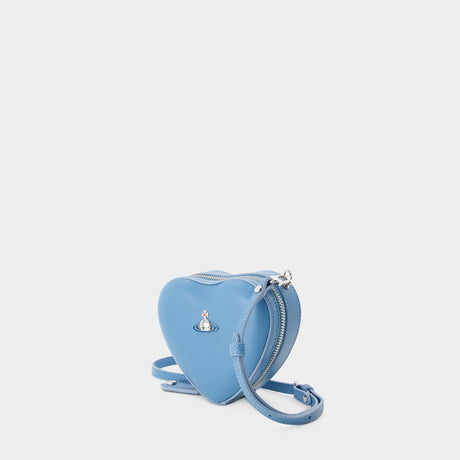 Túi đeo chéo mini hình trái tim màu xanh dương navy cho phụ nữ