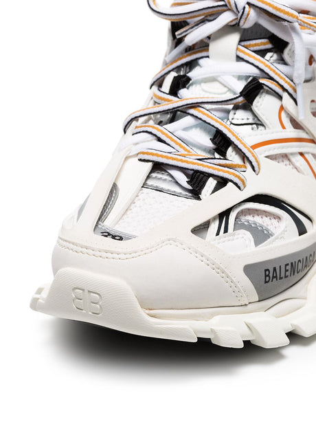 BALENCIAGA Women's White Track Panel Style Sneakers - SS24 Collection