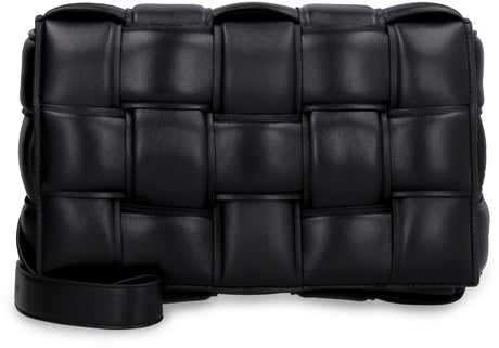 BOTTEGA VENETA Stylish Black Padded Leather Crossbody Handbag for Women