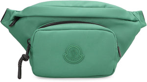 MONCLER Green Technical Fabric Belt Bag for Men