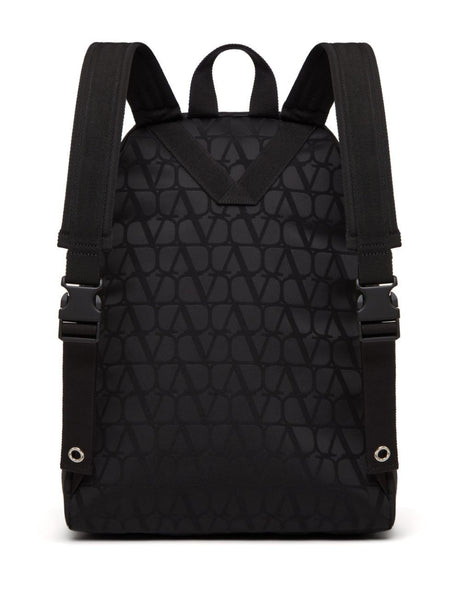 VALENTINO GARAVANI Iconograph Nylon Backpack with Adjustable Straps