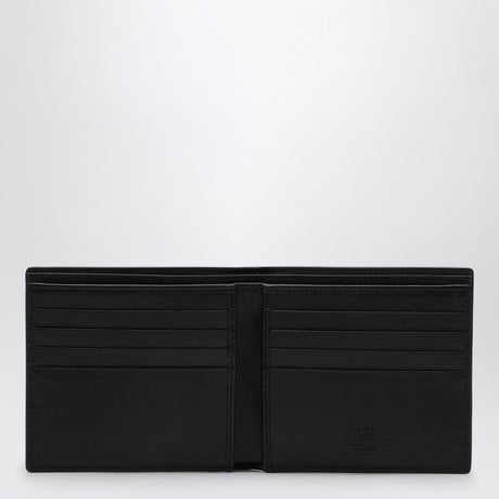 VALENTINO GARAVANI Signature VLOGO Black Leather Wallet