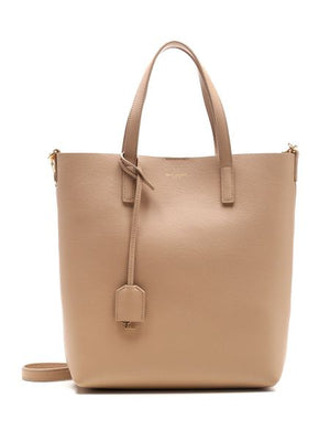 SAINT LAURENT Beige Calfskin Shopping Handbag for Women