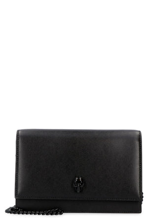 Chic Black Calf Leather Small Skull Handbag for Women - SS24