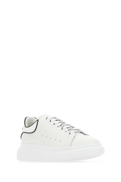 ALEXANDER MCQUEEN Urban Edge Low-Top Leather Sneakers with Chunky 4cm Sole