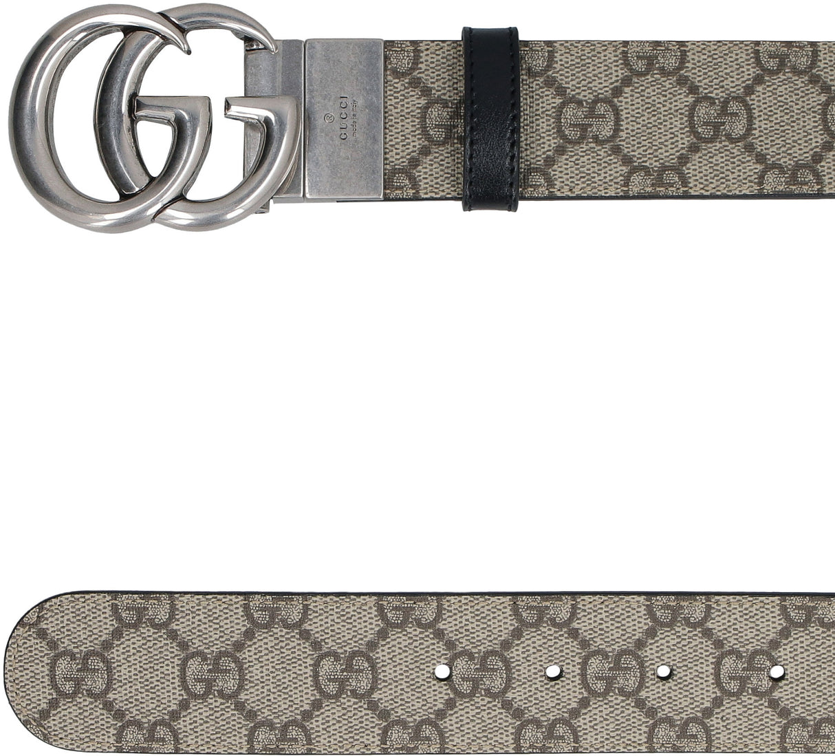 GUCCI Reversible Belt with GG Marmont Logo and Adjustable Design