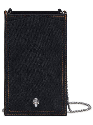 ALEXANDER MCQUEEN Dark and Edgy Skull Phone Case for Fashionable Women